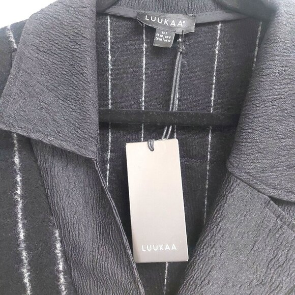 Luukaa Sunniva Miexed Media Long Jacket/Coat - Size M (2) NWT - Picture 7 of 11